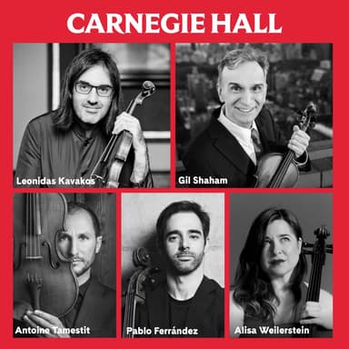 Poster of Beethoven’s “Kreutzer” Sonata and Schubert’s String Quintet in New York.