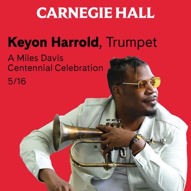 Poster of Keyon Harrold: A Miles Davis Centennial Celebration in New York.
