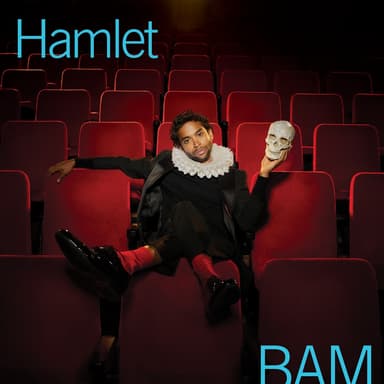 Poster for Hamlet at Brooklyn Academy of Music.